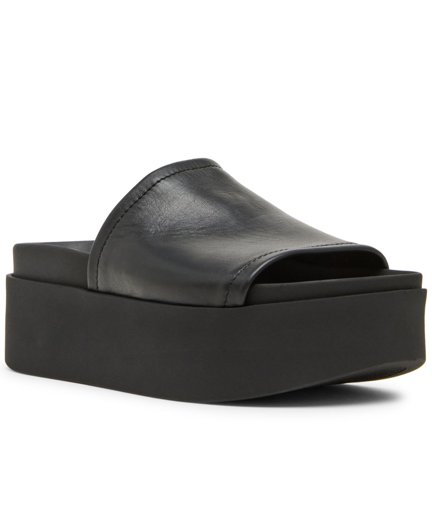 Женские сандалии Steve Madden Arwen Platform Slip-On Slide, цвет: Чёрный — фото 1