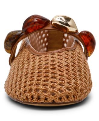 Poppin Embellished Mary-Jane Flats