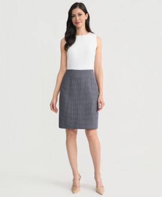 Women's Jacquard-Skirt Sheath Dress