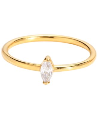 Marquise Gold-Tone Ring