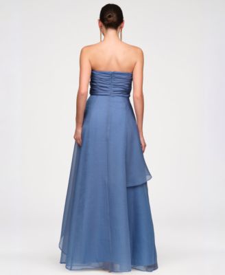 Women's Strapless Organza Gown