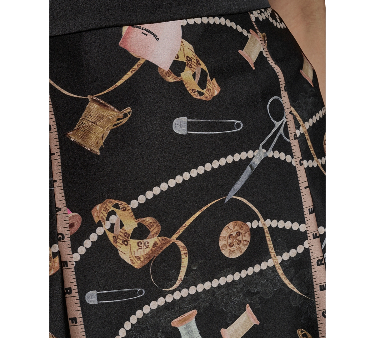 Karl Lagerfeld Paris Women's Printed Short Skirt