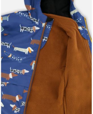 Little Boys 3-in-1 Two-Piece Mid-Season Outerwear Set Dog Print