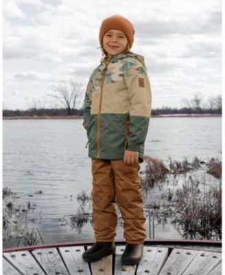 Boy Two-Piece Mid-Season Outerwear Set Camouflage Print - Child