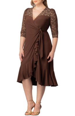 Women's Brown Lace Midi Dresses | Macy's