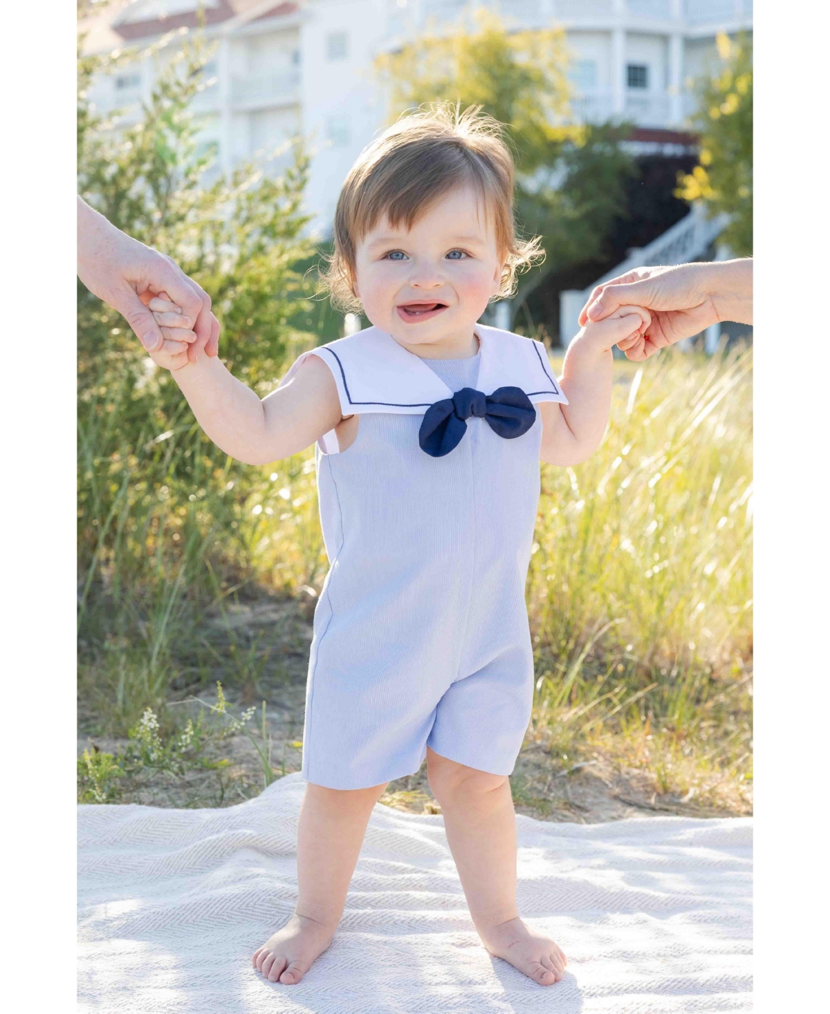 Florence Eiseman Baby Boy Pincord Sailor Shortall