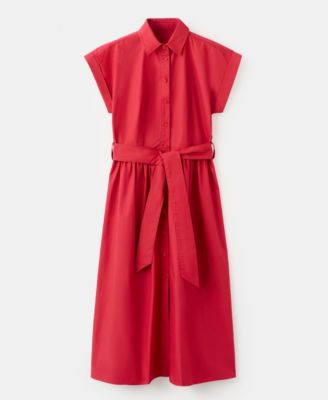 Women's Belt Shirt Dress