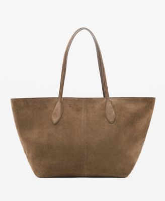 Women's Suede Shopper Bag