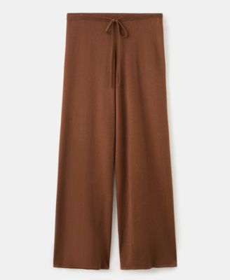 Women's Elastic Waist Straight-Fit Pants