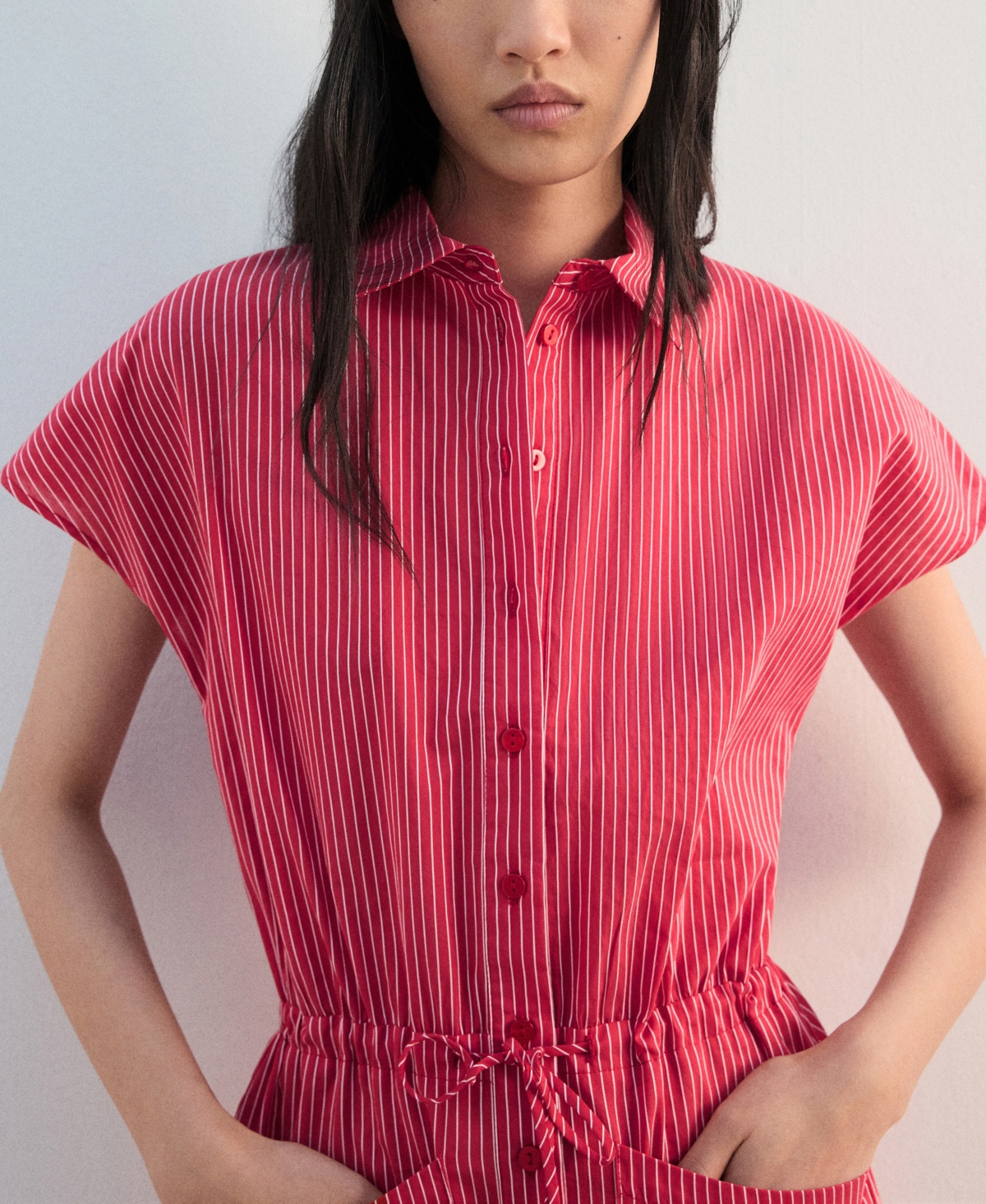 Mango Women's Striped Shirt Dress