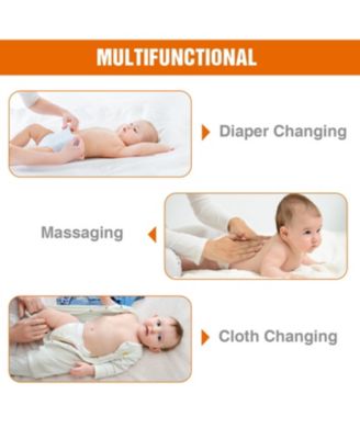 Changing Table Dresser, Baby Nursery Dresser with 5 Drawers and 2 Shelves, Baby Changing Table, Diaper Changing Station