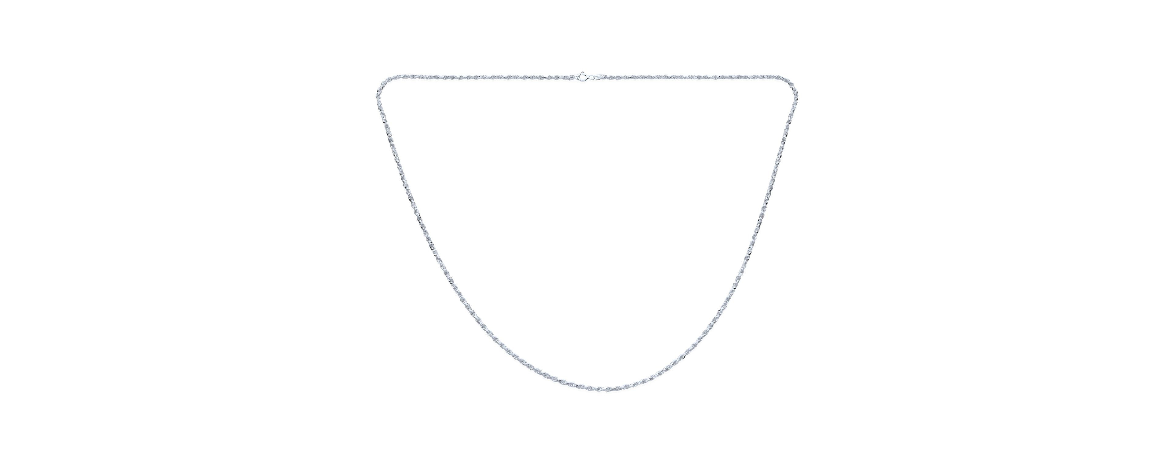 Bling Jewelry Thin Lightweight 2MM .925 Sterling Silver Rope Link Chain Necklace 20"