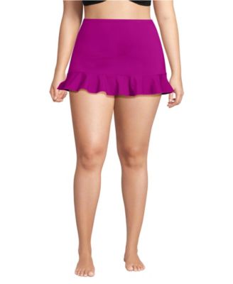 Women's Ruffle Hem Mini Swim Skirt