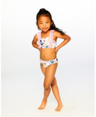 Girls Two-Piece Swimsuit Printed Fruits