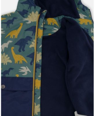 Baby Boys Two-Piece Mid-Season Outerwear Set Dinosaur Print