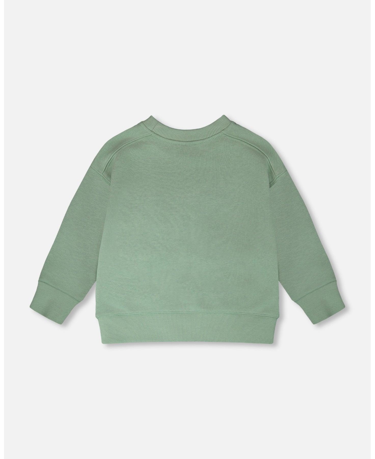 Deux par Toddler Boys French Terry Sweatshirt Pale Green