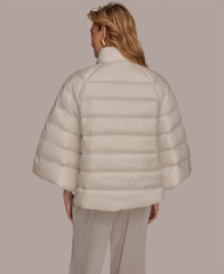 Women's Stand-Collar Down Puffer Cape