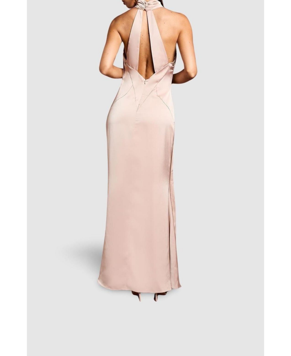 Coast Women's Satin Asymmetric Neck Maxi Dress