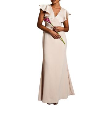 Women's V-Neck Short Sleeve Maxi Dress