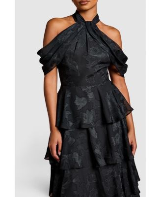 Petite Cold Shoulder Midaxi Dress