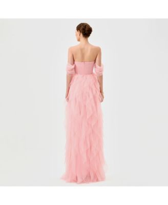 Women's Lili Off Shoulder Ruffle Gown
