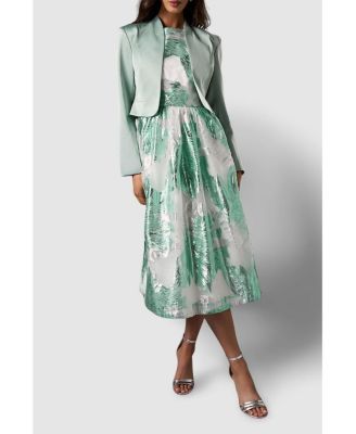 Women's Cropped Satin Jacket