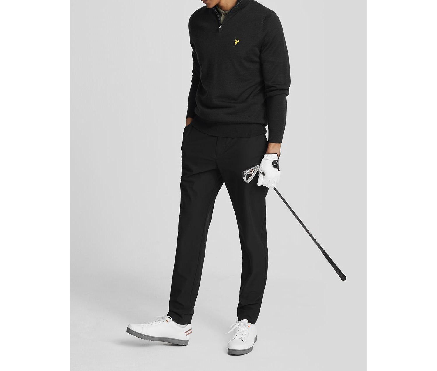 Men's Golf Quarter Zip Merino Sweater