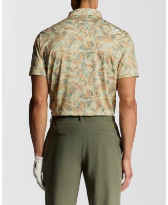 Men's Golf Digital Floral Polo Shirt