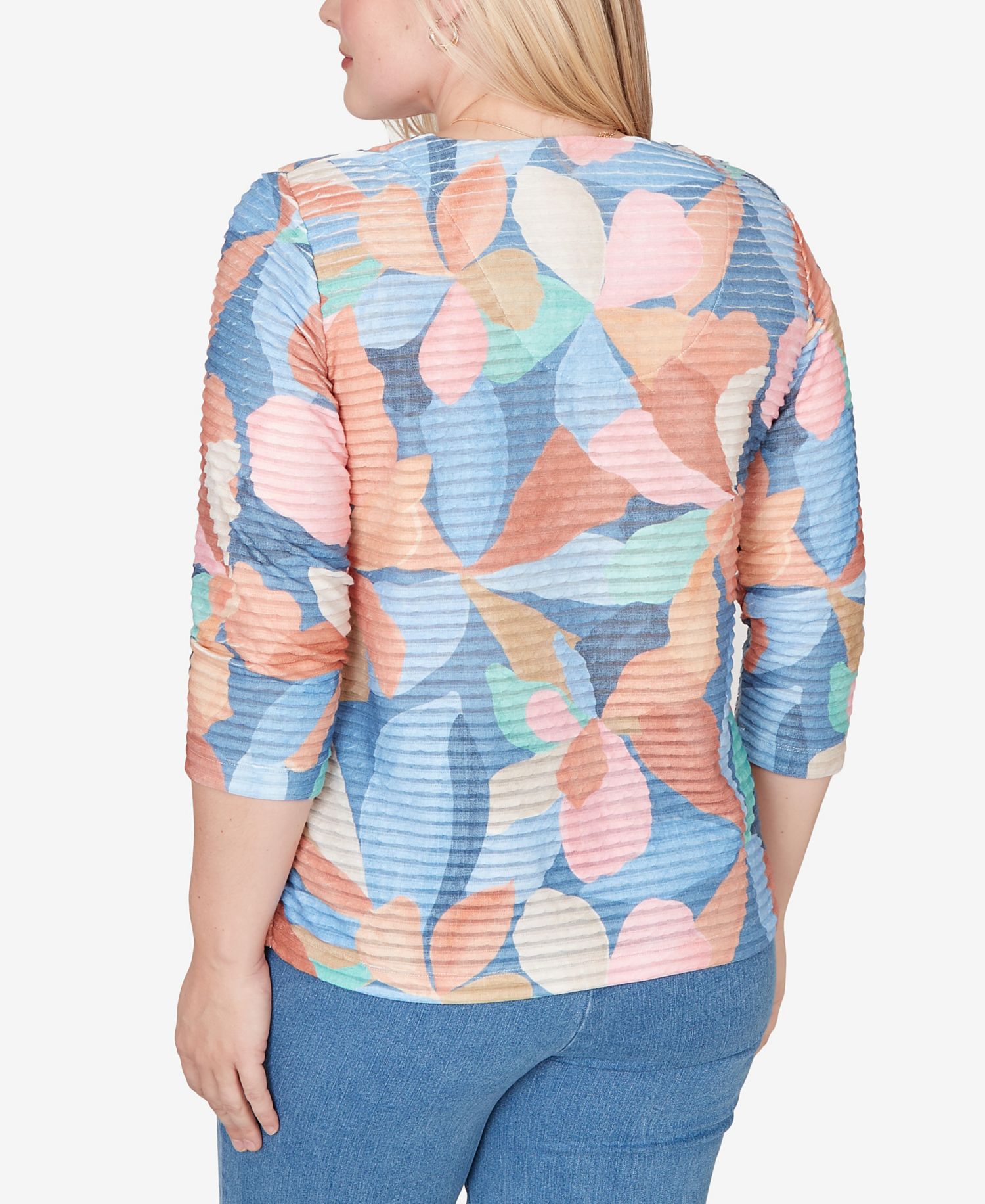 Women's Beachcomber Abstract Floral V-Neck Top