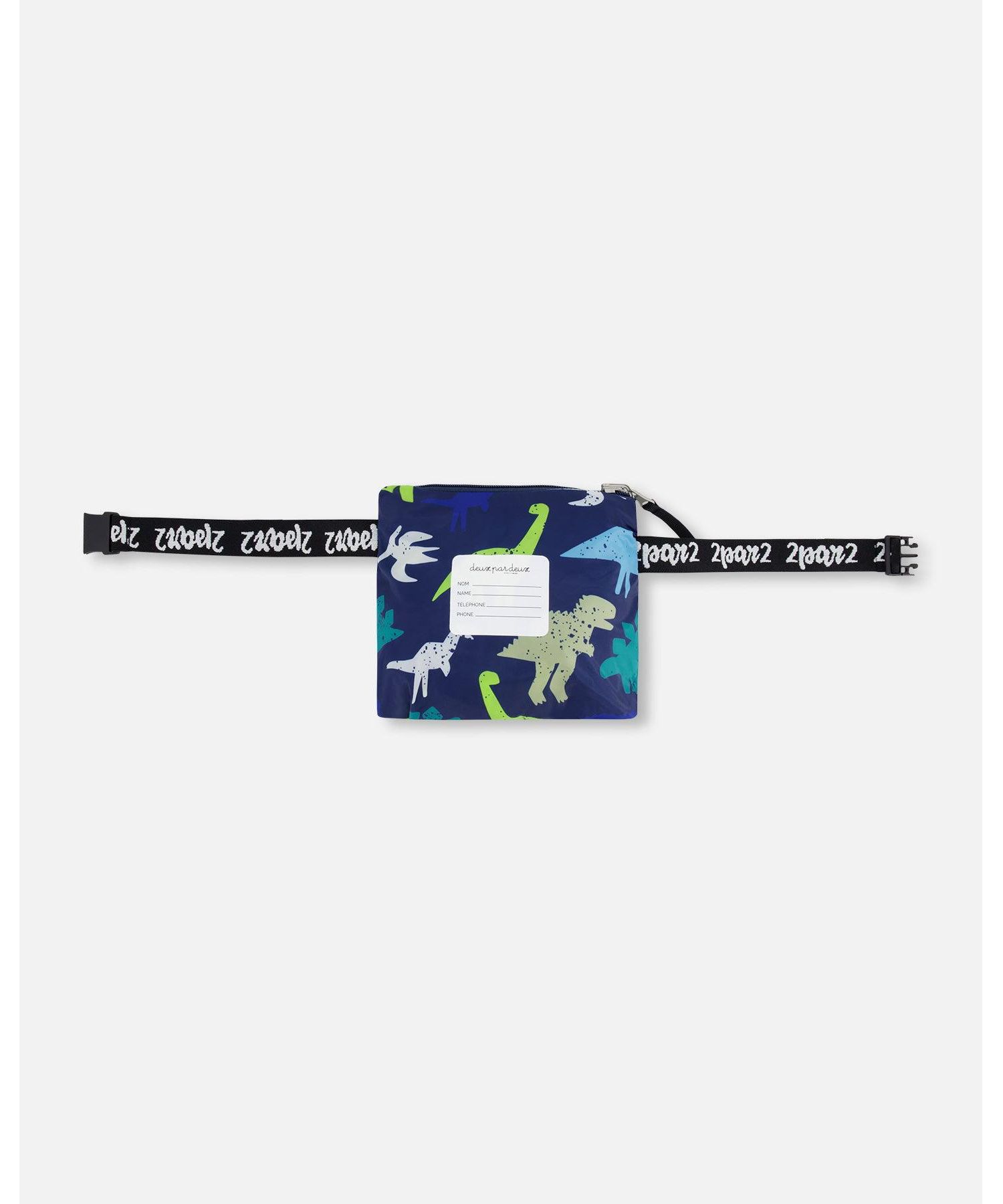 Boys Packable Windbreaker in Polyester Dinosaur Print