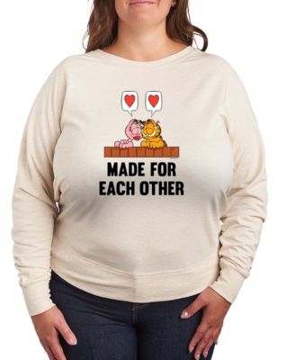Women's Garfield And Arlene Made For Each Other French Terry Long sleeve T-shirt