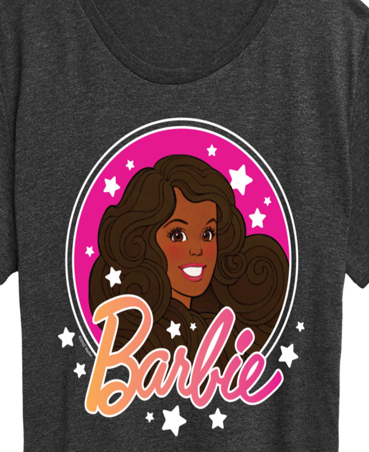 Women's Barbie Retro Stars Logo Short-Sleeve Graphic T-Shirt