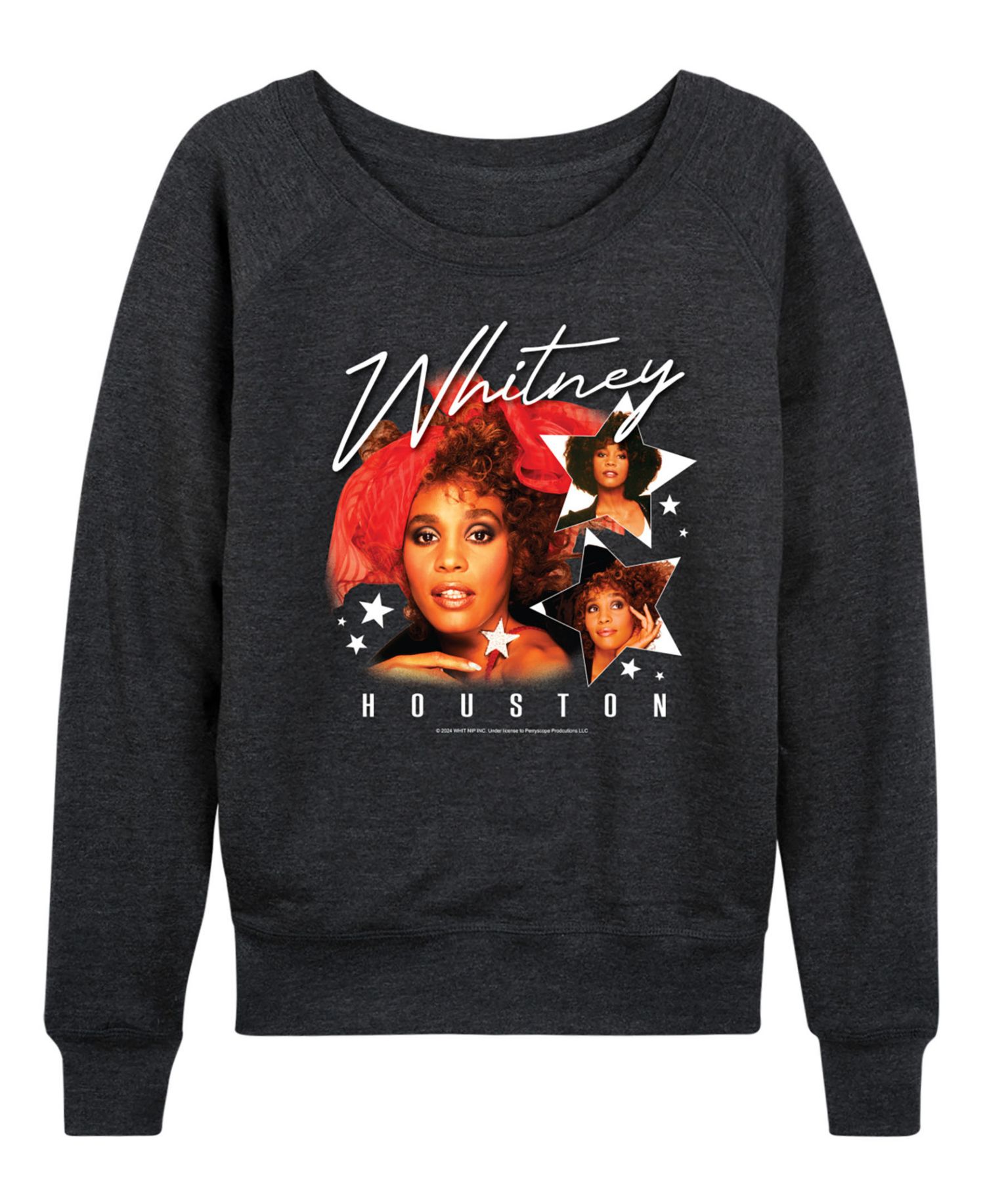 Women's Whitney Houston Stars French Terry Long-Sleeve T-Shirt