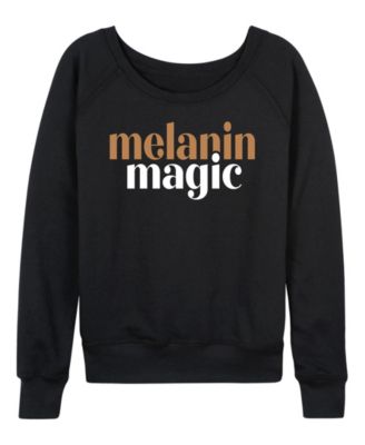 Women's Instant Message Melanin Magic French Terry Long Sleeve T-shirt