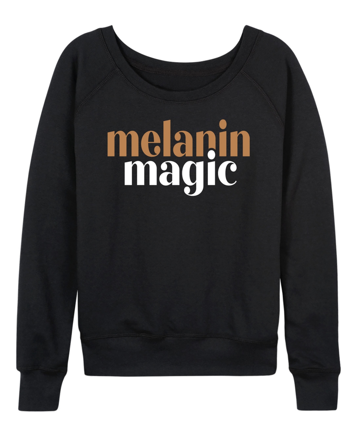 Hybrid Apparel Women's Instant Message Melanin Magic French Terry Long Sleeve T-shirt