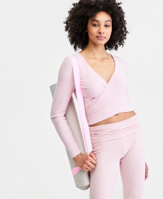 Women's Surplice Reversible Long-Sleeve Top