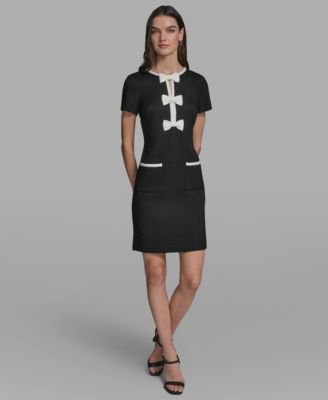 Women's Bow Detail A-Line Dress