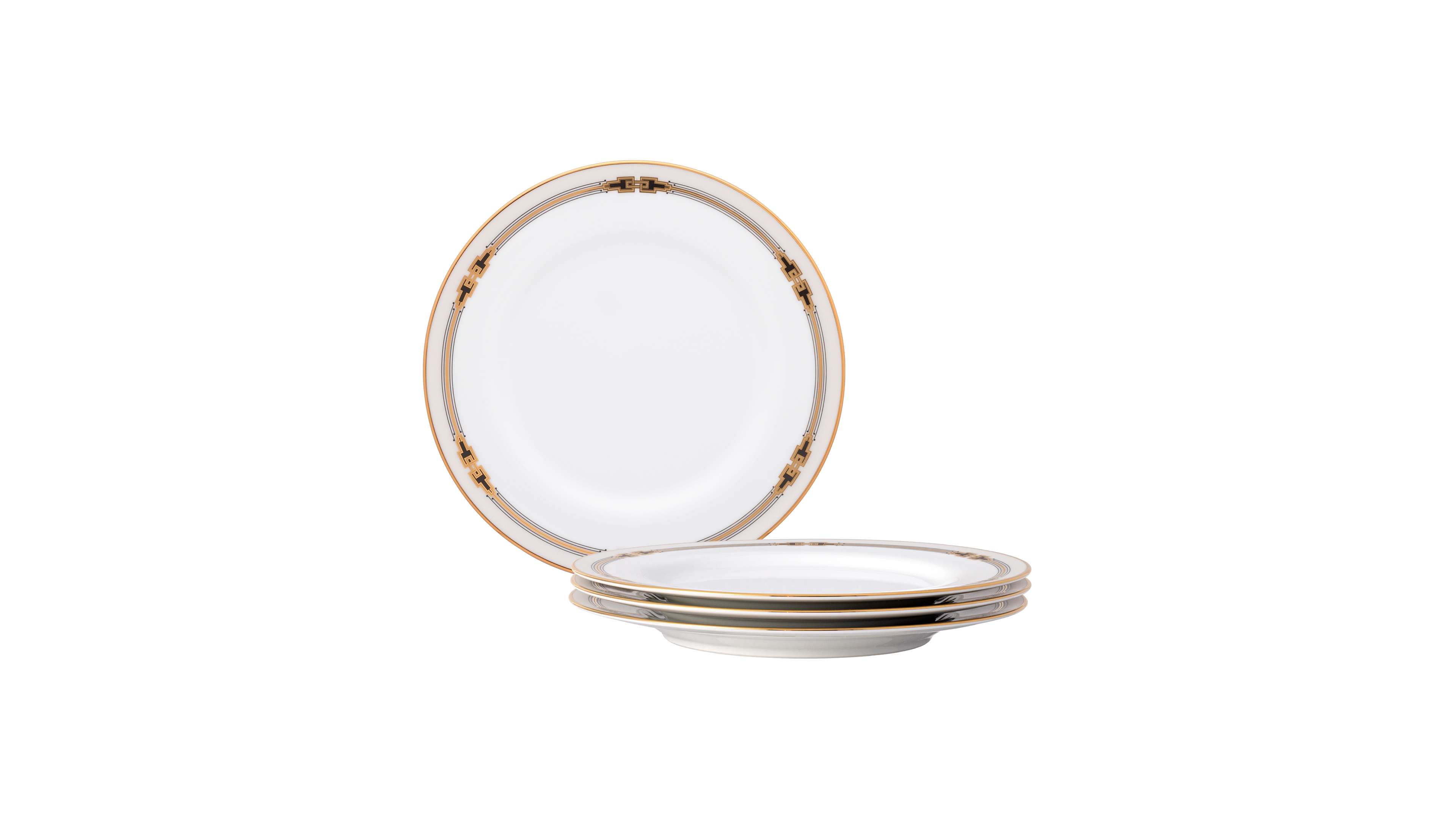 Noritake Empire Gold-Tone Salad Plates, Set of 4