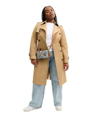 Tabby Small Denim Cherry Embroidery Shoulder Bag 20