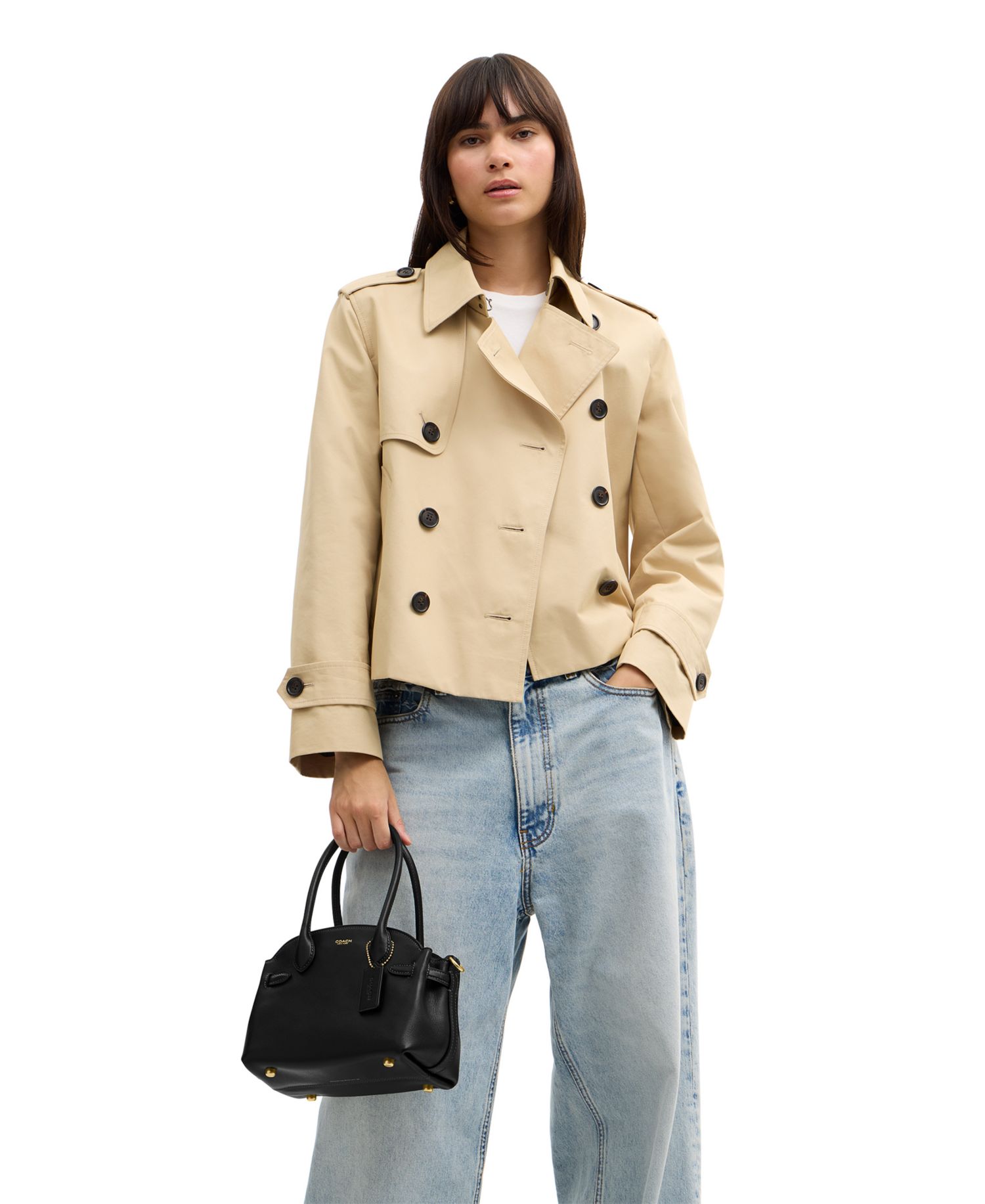 Soft Empire Small Leather Satchel Bag 21