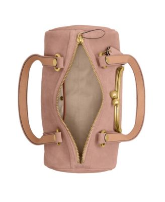 Originals Barrel Medium Suede Kisslock Slim Shoulder Bag