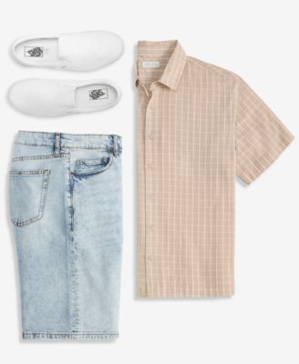Men's Nolan Plaid Shirt & Montauk Denim Shorts