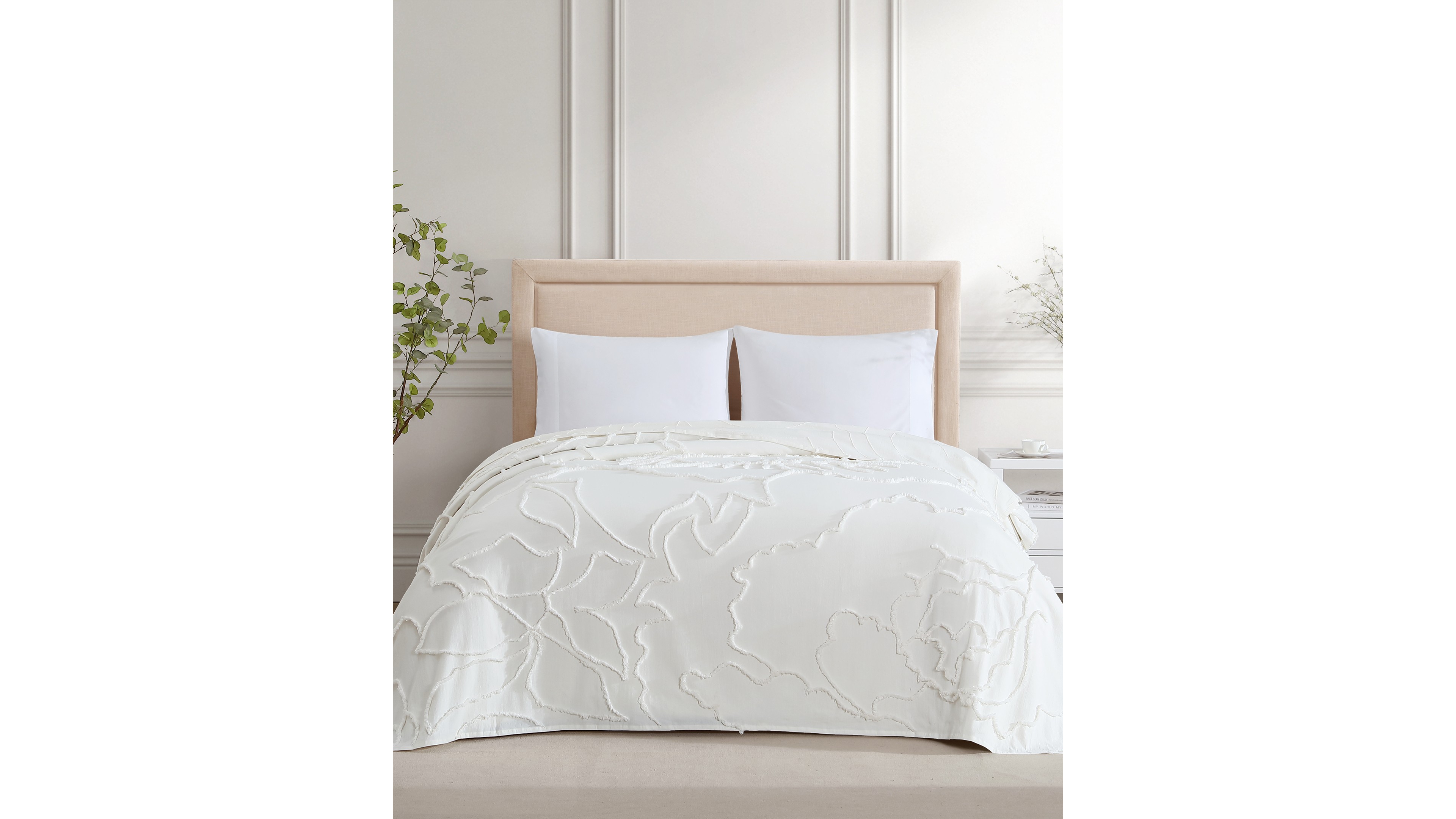 Elle Decor Chenille Classic Bedspread, Twin