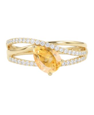 Amethyst (1-1/10 ct. t.w.) & Lab-Grown White Sapphire (1/3 ct. t.w.) Ring in 14k Gold Over Sterling Silver (Also Available in Multi-Stones)