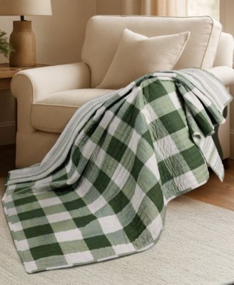 Camden Buffalo Check Reversible Quilted Throw, 50" x 60"