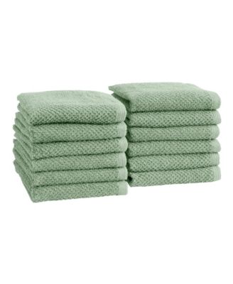 Cotton Textured 12-Piece Washcloth Set