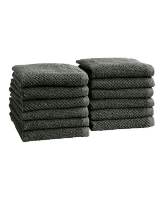 Cotton Textured 12-Piece Washcloth Set