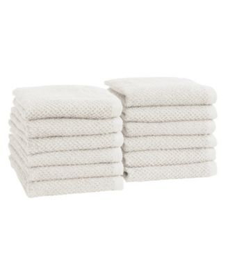 Cotton Textured 12-Piece Washcloth Set