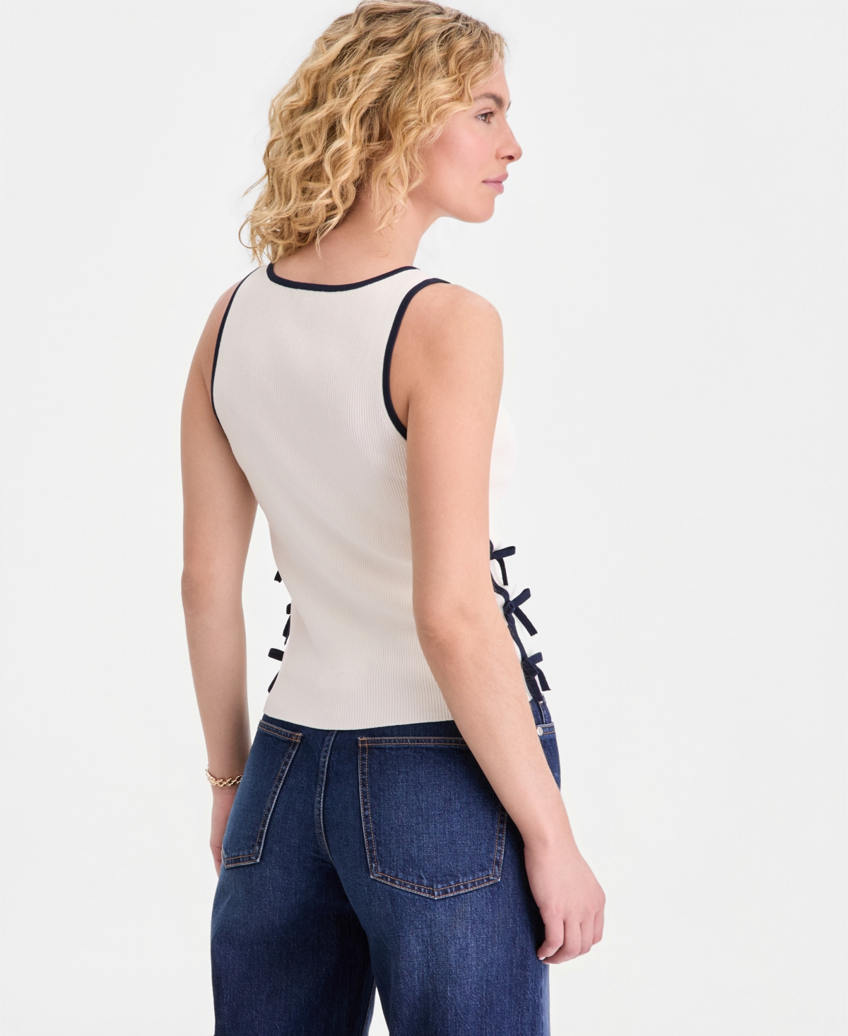 On 34th Women's Bow-Trim Sleeveless Sweater Tank Top, Macy's Exclusive