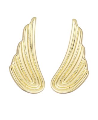Gold Winged Statement Earrings
